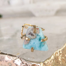 Lade das Bild in den Galerie-Viewer, Ring Larimar Gold