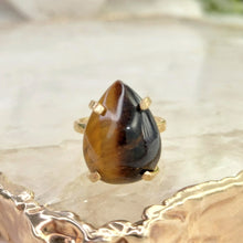 Lade das Bild in den Galerie-Viewer, Ring Tigerauge Gold
