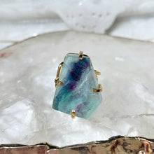 Lade das Bild in den Galerie-Viewer, Ring Fluorit Gold (Ringgr. 48-53)