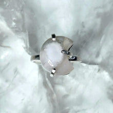 Lade das Bild in den Galerie-Viewer, Ring Kirschblüten Achat Mond Silber (Ringgr. 48-51)
