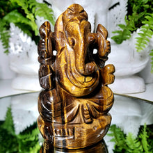 Lade das Bild in den Galerie-Viewer, Tigerauge Ganesha - Der Gott des Erfolgs & Glücks