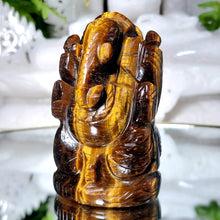 Lade das Bild in den Galerie-Viewer, Tigerauge Ganesha - Der Gott des Erfolgs & Glücks