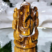 Lade das Bild in den Galerie-Viewer, Tigerauge Ganesha - Der Gott des Erfolgs & Glücks