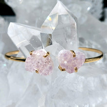 Lade das Bild in den Galerie-Viewer, Zwillingsarmband Druzy Herz Gold