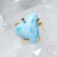 Lade das Bild in den Galerie-Viewer, Ring Larimar Gold (Ringgr. 52-56)