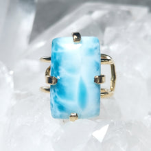 Lade das Bild in den Galerie-Viewer, Ring Larimar Gold (Ringgr. 51-54)