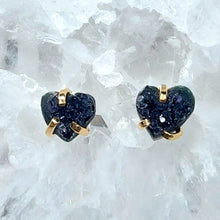 Lade das Bild in den Galerie-Viewer, Ohrringe Druzy Herz Gold