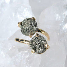 Lade das Bild in den Galerie-Viewer, Zwillingsring Pyrit Gold (Ringgr. 55-57)
