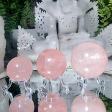 Lade das Bild in den Galerie-Viewer, Rosenquarz Kugel Variation