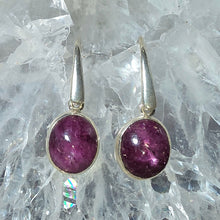 Lade das Bild in den Galerie-Viewer, Ohrringe Stern Rubin Silber