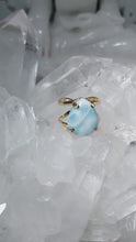 Laden und Abspielen von Videos im Galerie-Viewer, Ring Larimar Tropfen Gold (Ringgr. 56-65)