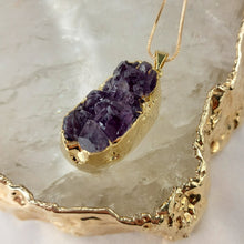 Lade das Bild in den Galerie-Viewer, Kettenanhänger Amethyst Gold