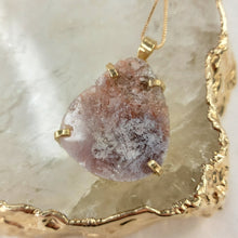 Lade das Bild in den Galerie-Viewer, Kettenanhänger Pink Amethyst Gold