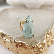 Lade das Bild in den Galerie-Viewer, Ring Larimar Gold