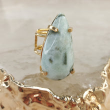 Lade das Bild in den Galerie-Viewer, Ring Larimar Gold