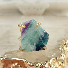 Lade das Bild in den Galerie-Viewer, Ring Fluorit Gold