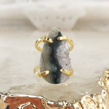 Lade das Bild in den Galerie-Viewer, Ring Amethyst Achat Gold