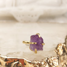 Lade das Bild in den Galerie-Viewer, Ring Amethyst Gold