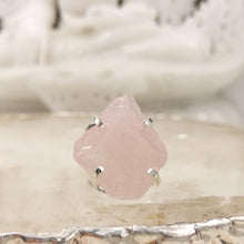 Lade das Bild in den Galerie-Viewer, Ring Rosenquarz Silber Groß