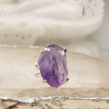 Lade das Bild in den Galerie-Viewer, Ring Amethyst Silber Groß