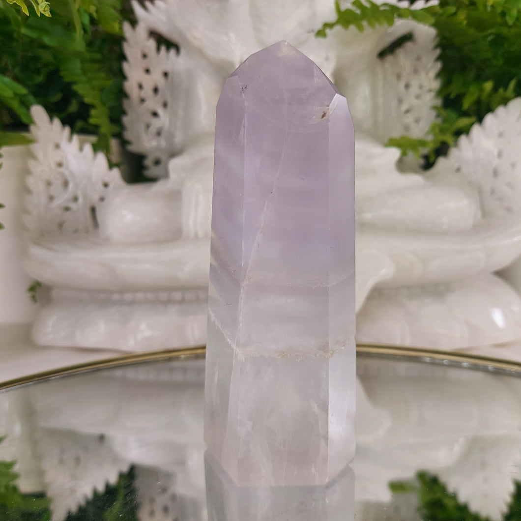 Lavendel (Fluorit) Obelisk