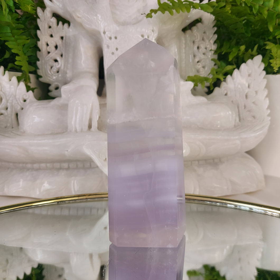 Lavendel (Fluorit) Obelisk
