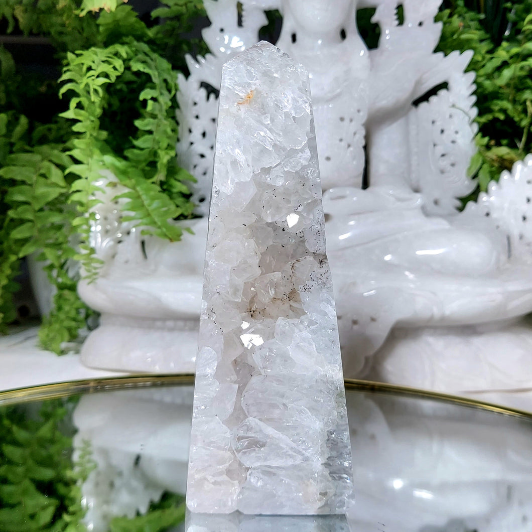 Achat Druzy Obelisk