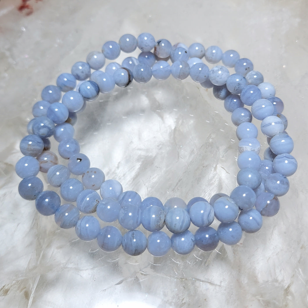 Kugelarmband Chalcedonachat (6,5-7mm)