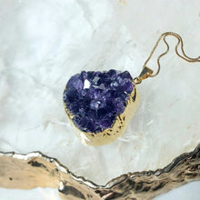 Lade das Bild in den Galerie-Viewer, Kettenanhänger Amethyst Gold
