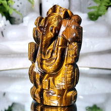 Lade das Bild in den Galerie-Viewer, Tigerauge Ganesha - Der Gott des Erfolgs &amp; Glücks
