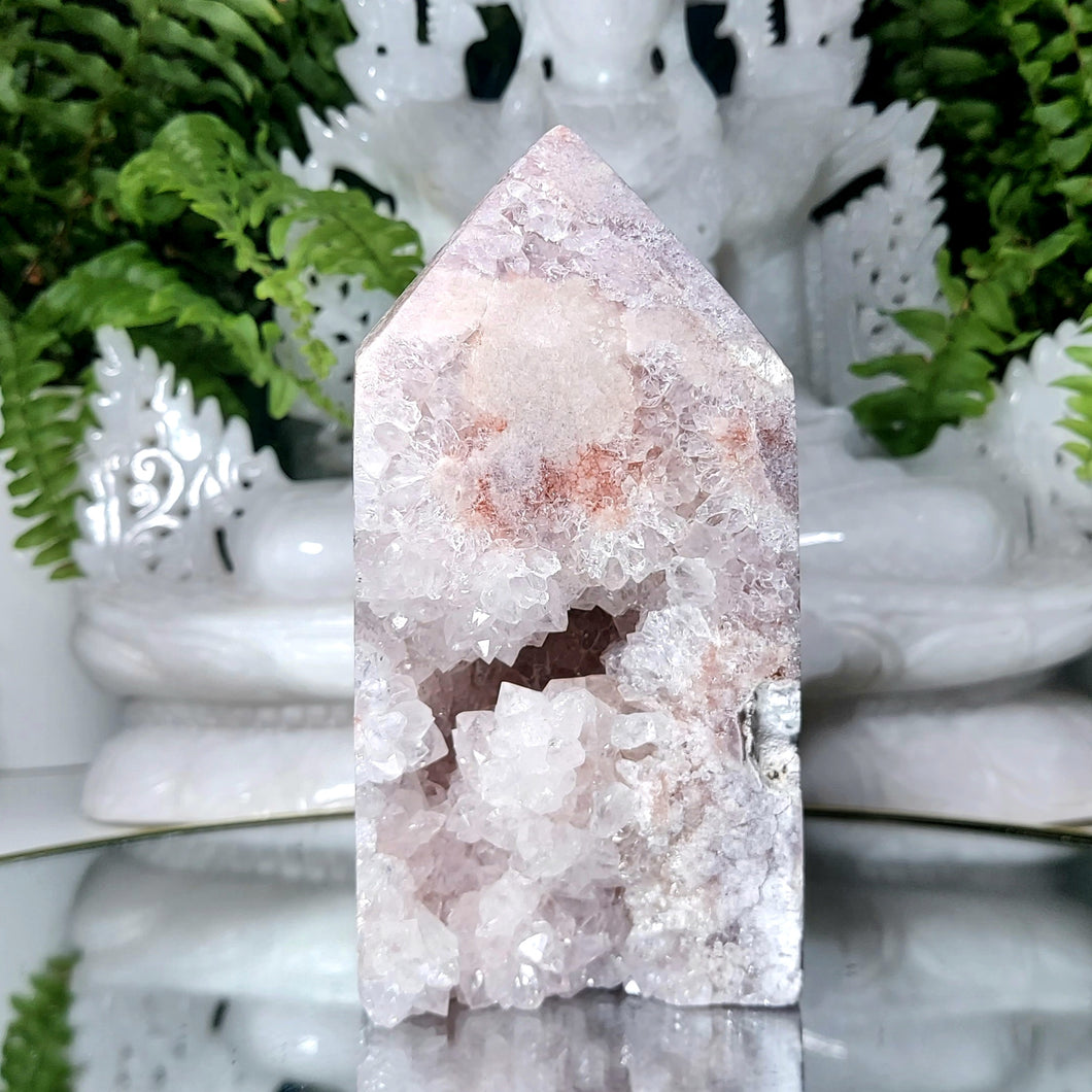 Pink Amethyst Druzy Turm