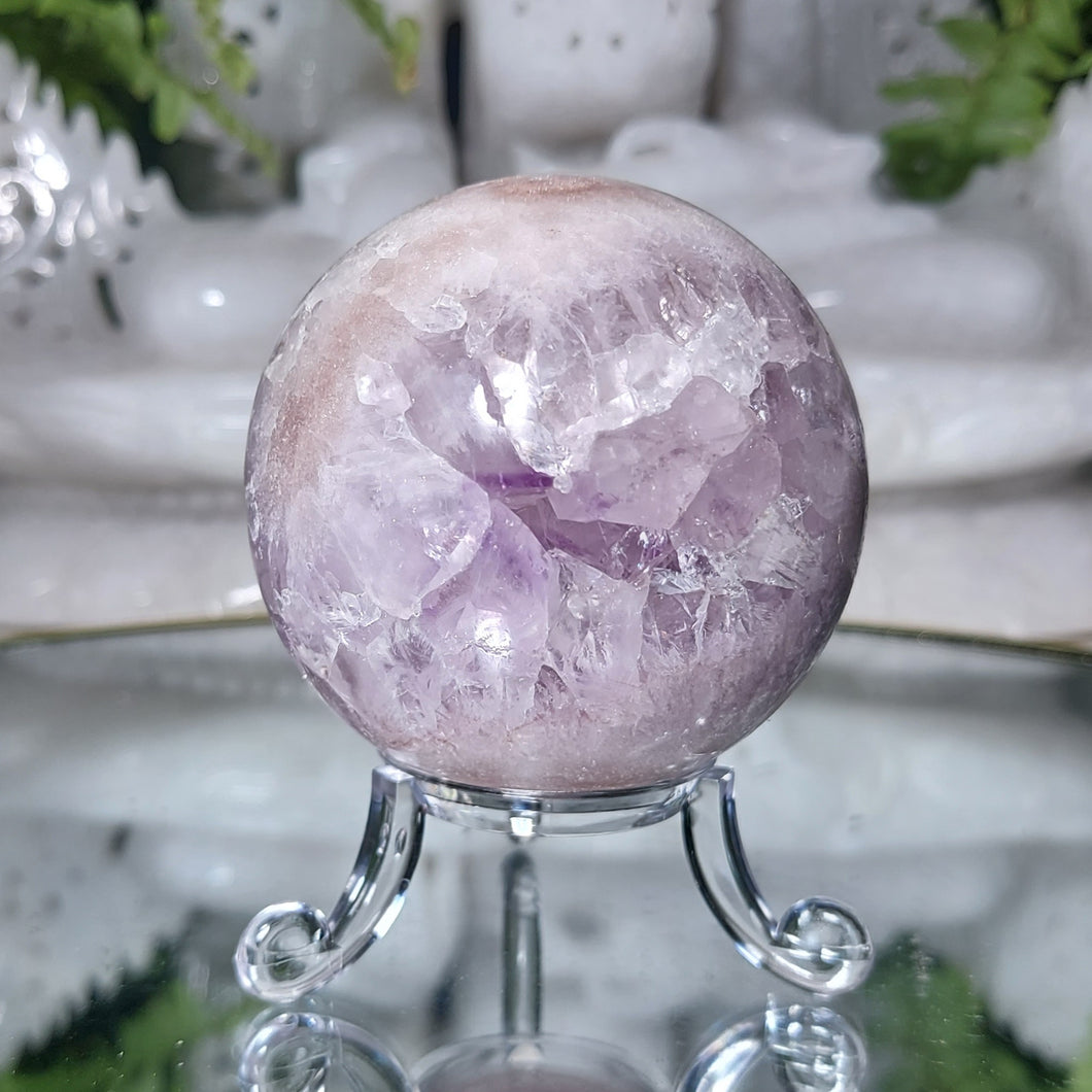 Amethyst Kugel mit Pink Amethyst