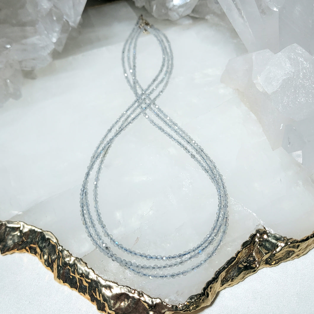 Kette Labradorit facettiert (2mm - 2,5mm)