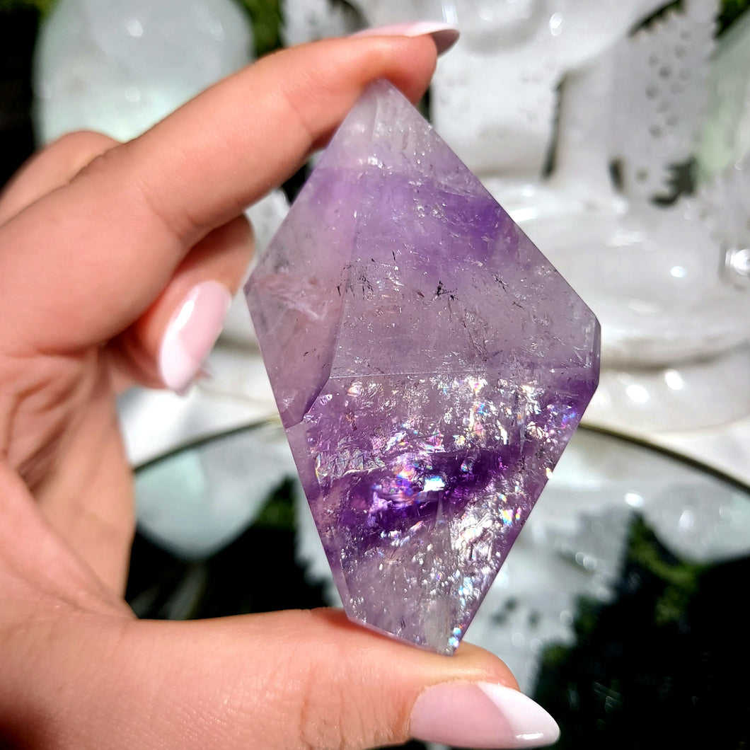 Amethyst Freeform mit Phantomen
