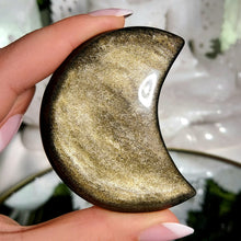 Lade das Bild in den Galerie-Viewer, Obsidian Mond mit goldenem Flash
