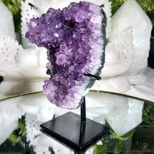Lade das Bild in den Galerie-Viewer, Amethyst Stalaktit Cluster auf Stand

