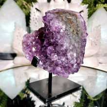 Lade das Bild in den Galerie-Viewer, Amethyst Cluster mit Stand
