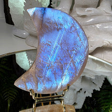 Lade das Bild in den Galerie-Viewer, Sonnenstein Mondstein Mond mit Stand
