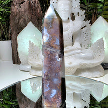 Lade das Bild in den Galerie-Viewer, Moosachat Druzy Turm
