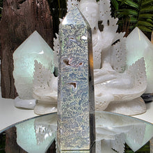 Lade das Bild in den Galerie-Viewer, Moosachat Druzy Turm
