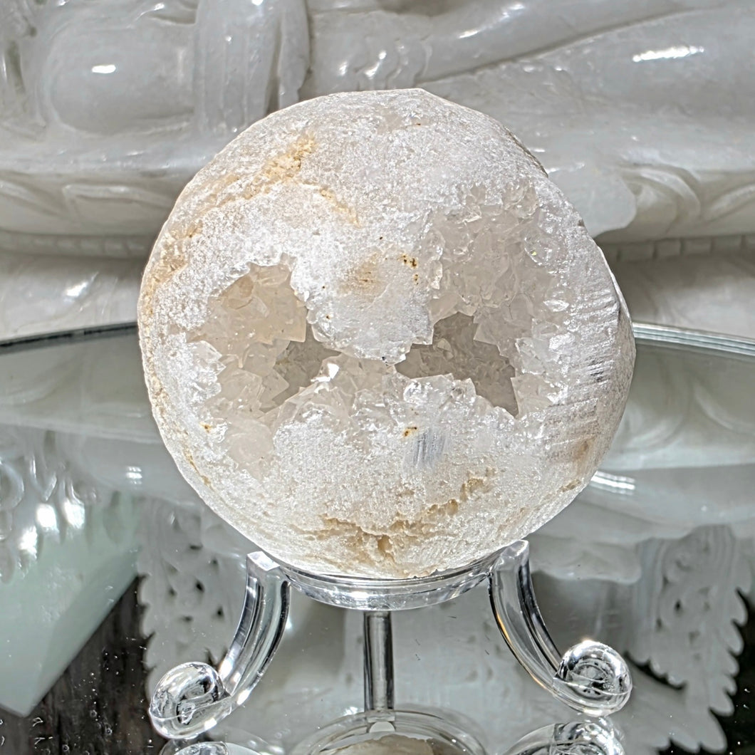 Quarzkugel mit Druzy
