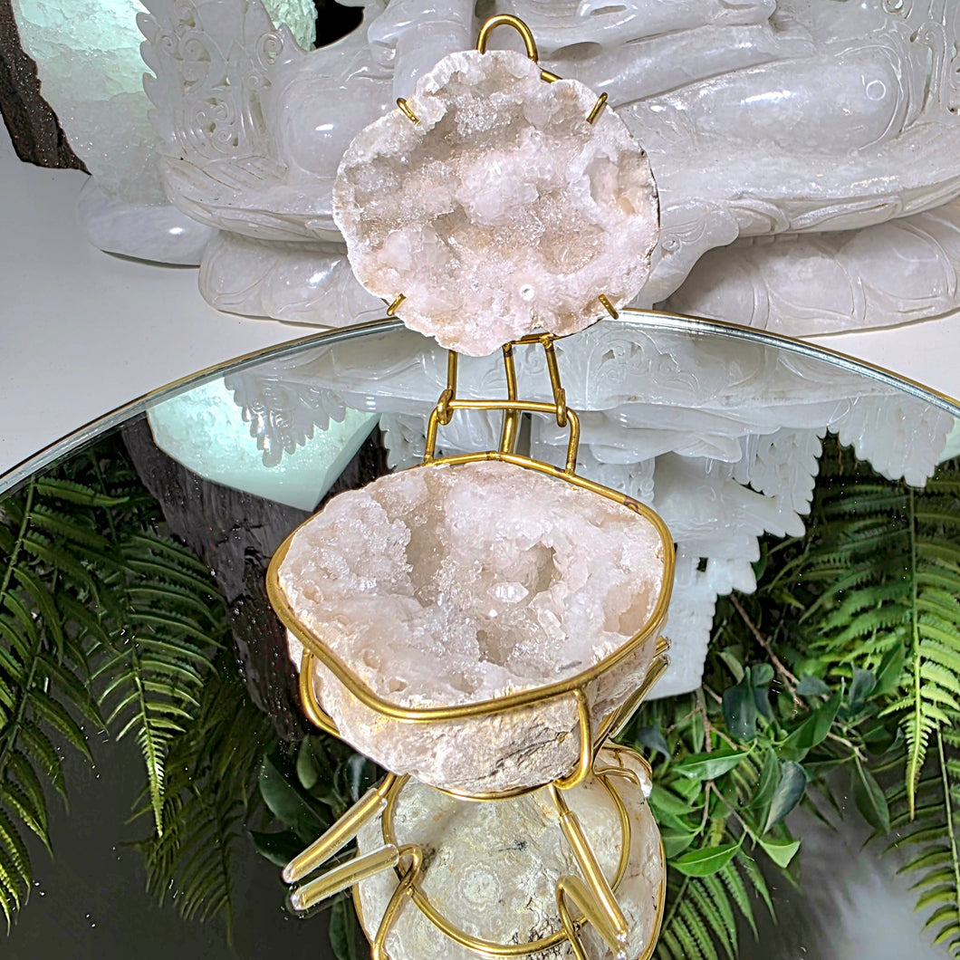 Schmuck Schatulle aus Quarz Geode
