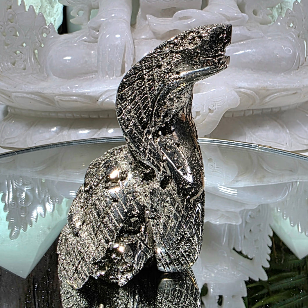 Pyrit Schlangen Carving