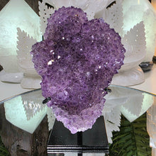 Lade das Bild in den Galerie-Viewer, Amethyst Cluster mit Stand
