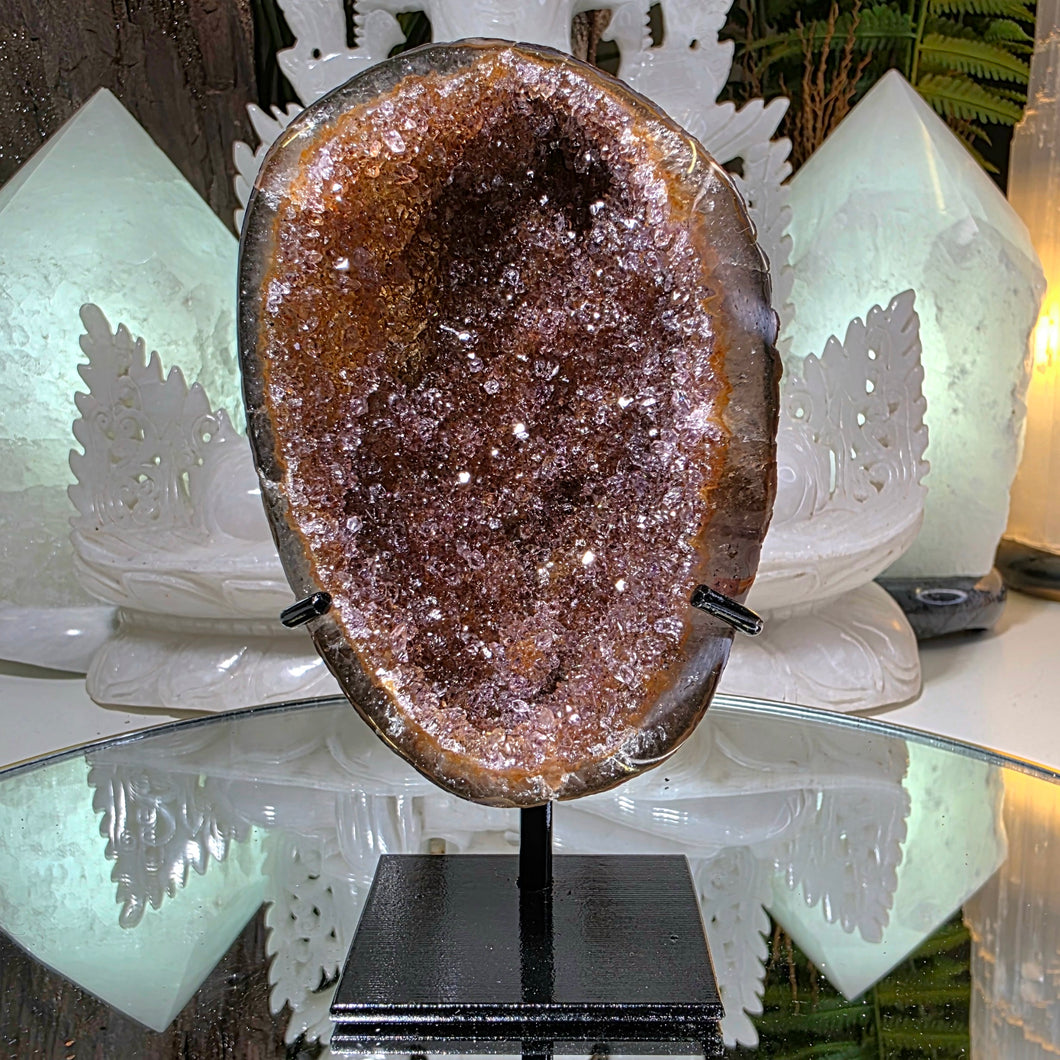Regenbogen Amethyst auf Stand