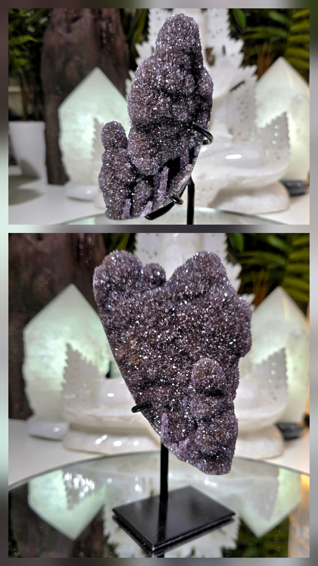 Regenbogen Amethyst auf Stand
