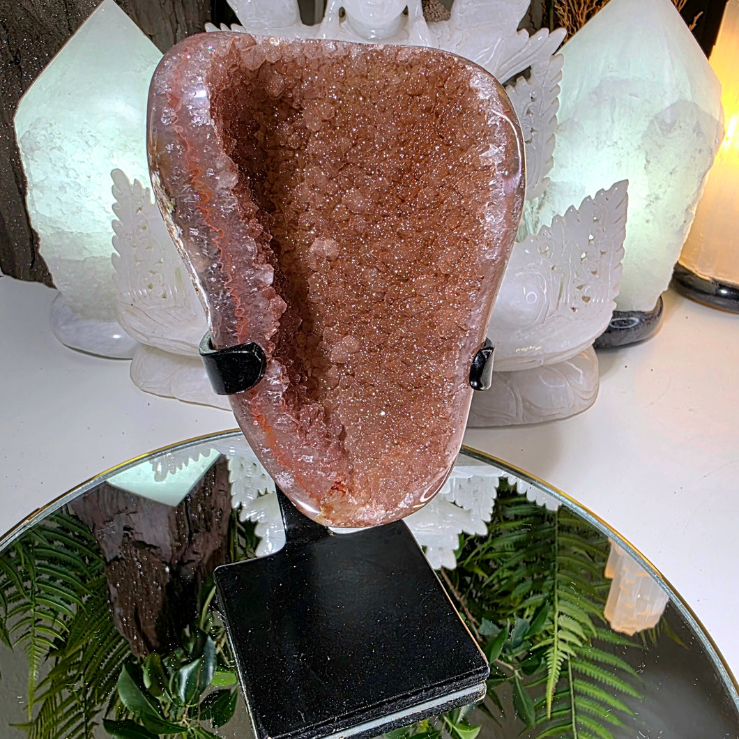 Regenbogen Amethyst auf Stand