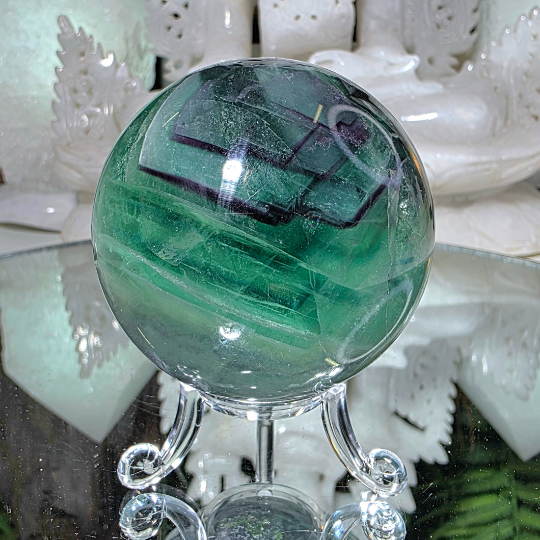 Fluorit Kugel mit Stand