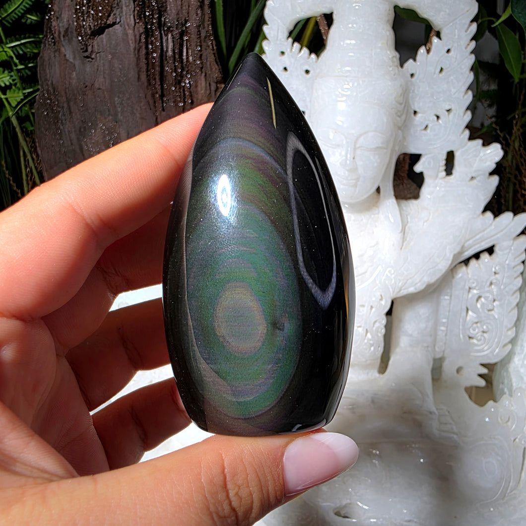 Regenbogen Obsidian Flamme