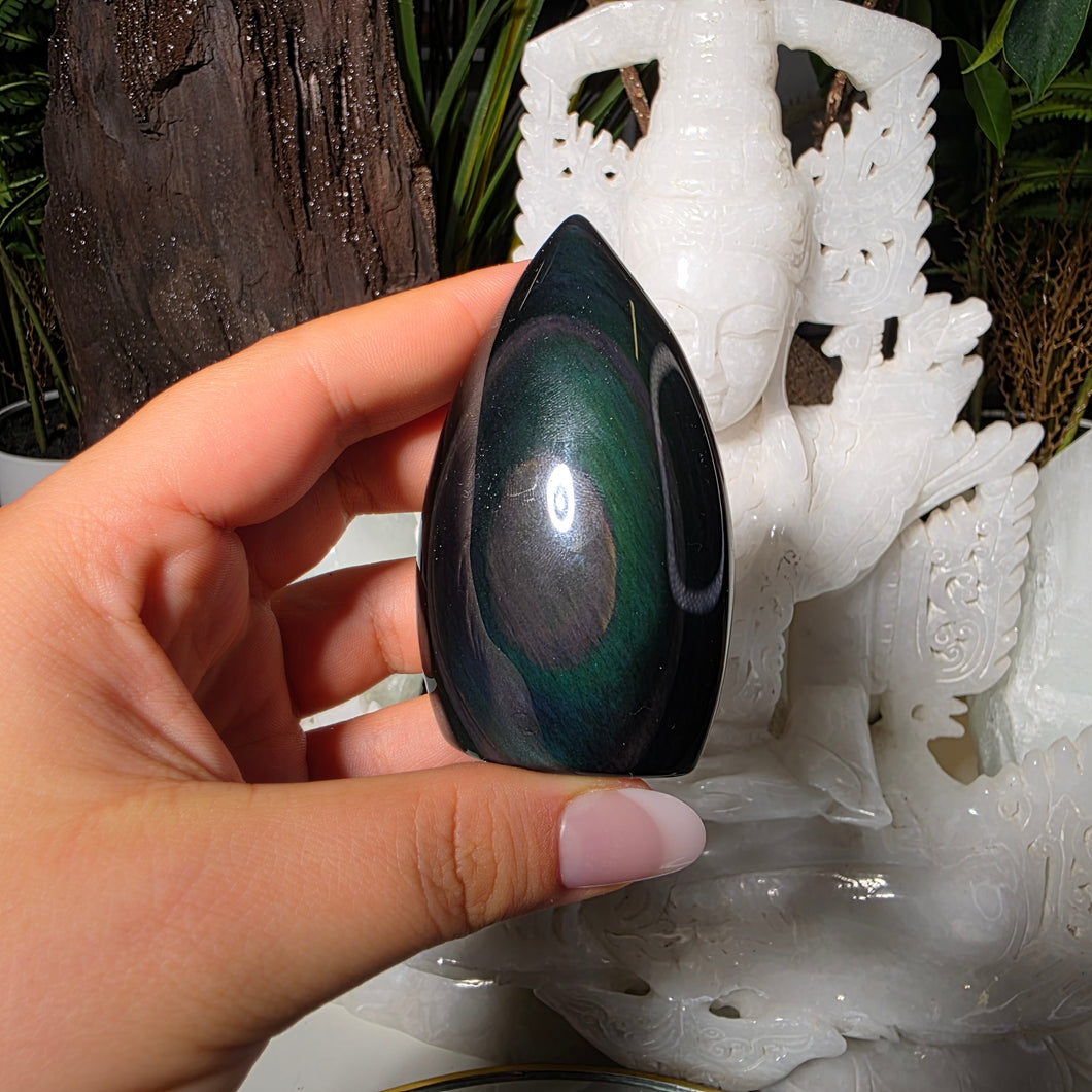 Regenbogen Obsidian Flamme